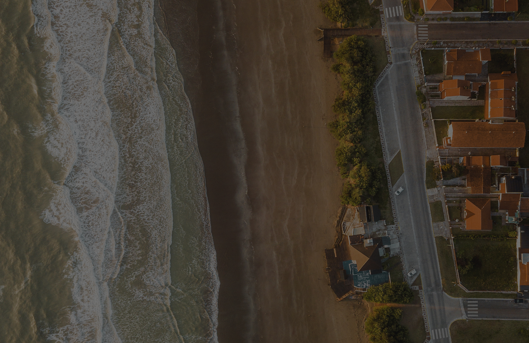 Vista aérea de la playa